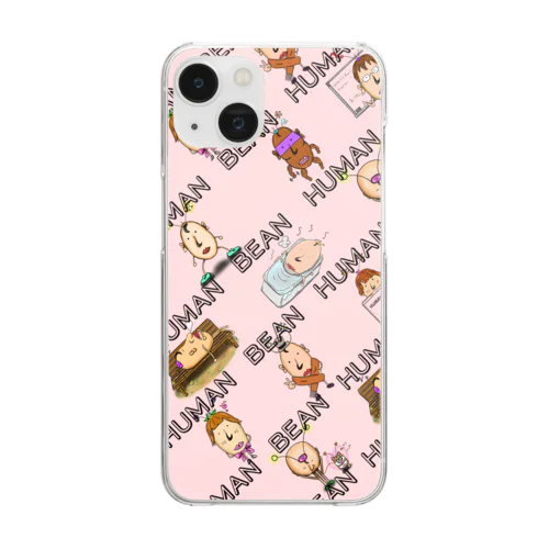 HUMAN BEAN Clear Smartphone Case