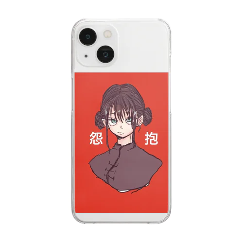 中華風女の子A Clear Smartphone Case