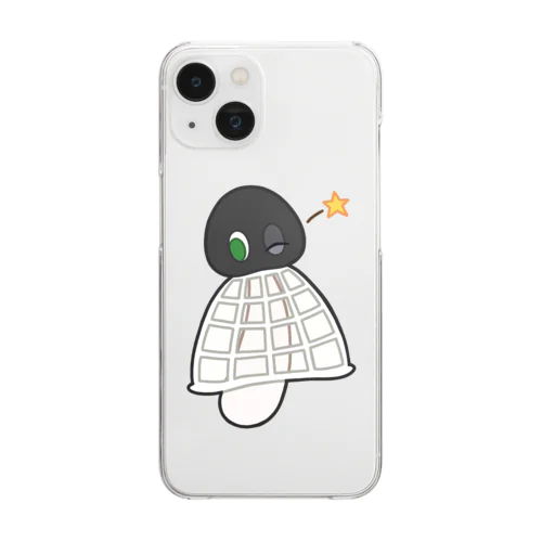 ゆかいなアミガサタケ Clear Smartphone Case