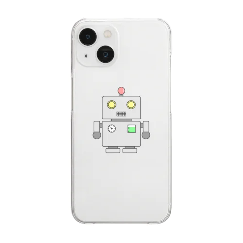 ロボットくん Clear Smartphone Case