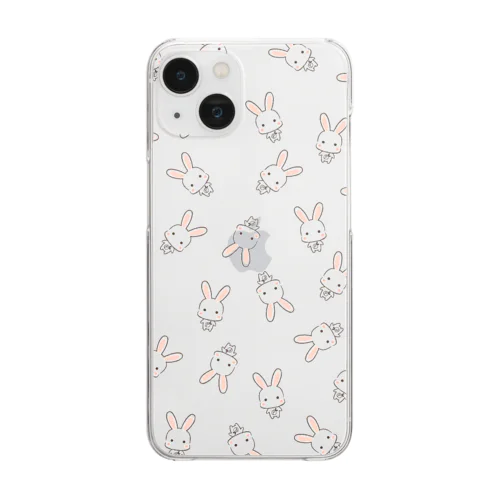 ぴょっこたん Clear Smartphone Case