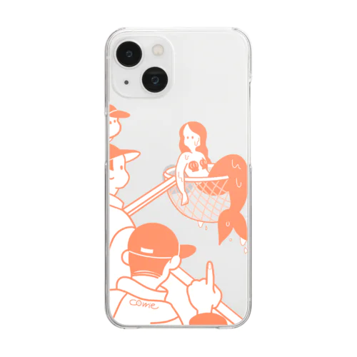 人魚ダ！ Clear Smartphone Case