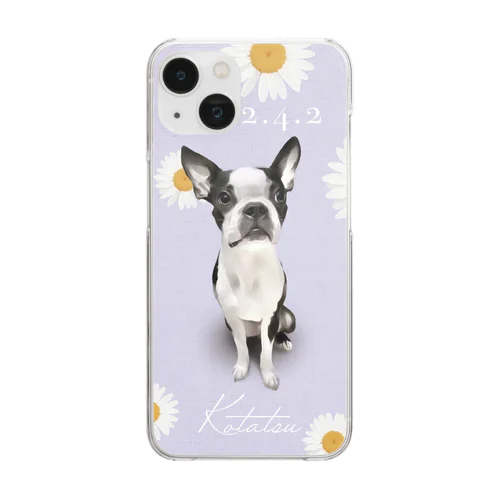 Boston terrier② Clear Smartphone Case