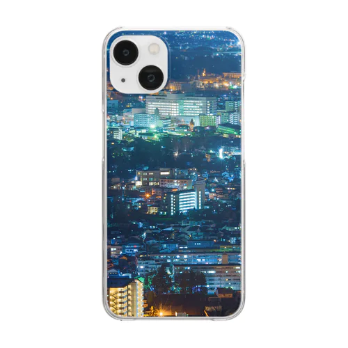 盛岡の夜景（ピントあってる版） Clear Smartphone Case