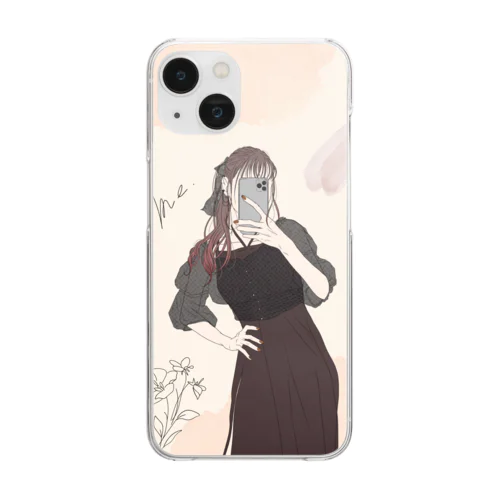 エモガール Clear Smartphone Case