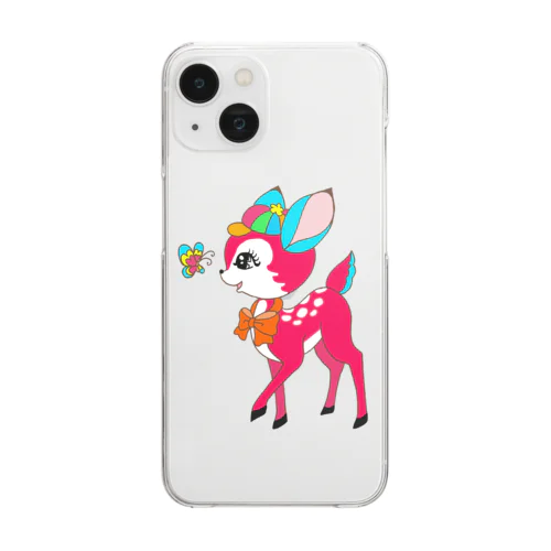 昭和レトロ　バンビちゃん Clear Smartphone Case