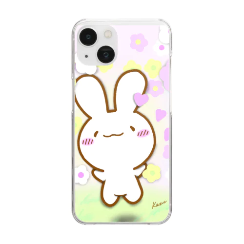 春だよけあうさ Clear Smartphone Case