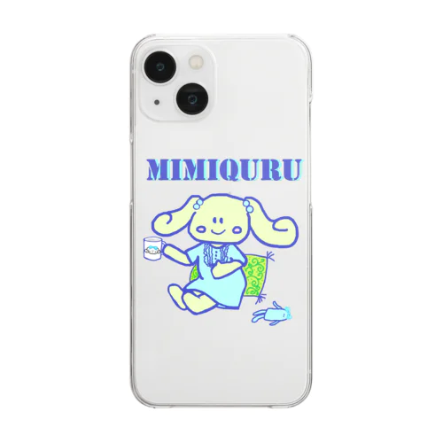 MIMIQURU　ミミキュル　リラックス Clear Smartphone Case