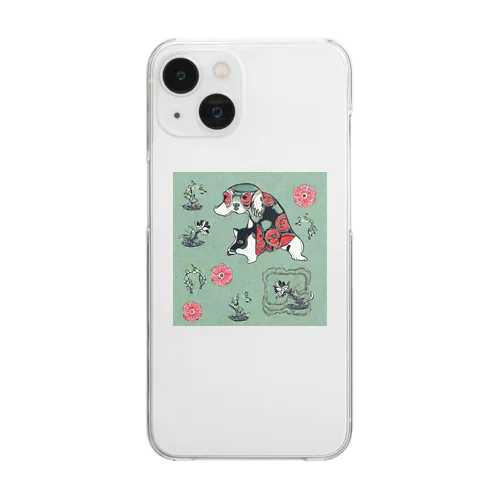 和の世界の犬 Clear Smartphone Case