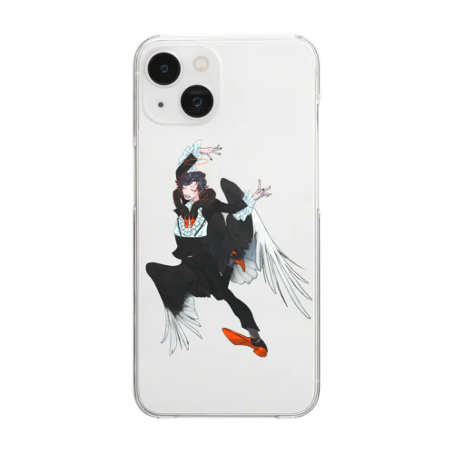 鳥天使/コクチョウ Clear Smartphone Case