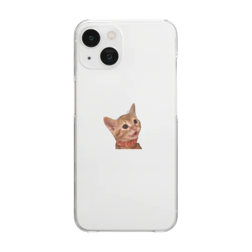 とらねこのリョウくん Clear Smartphone Case