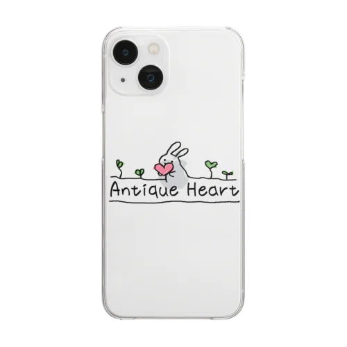 はーとうさ Clear Smartphone Case