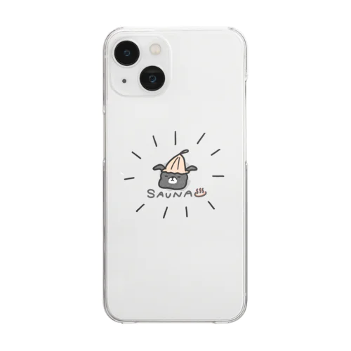 SAUNAぼんちゃん Clear Smartphone Case