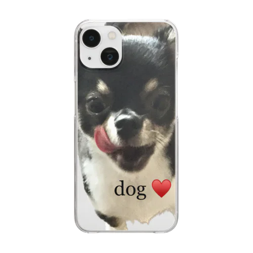 I ♥️dog Clear Smartphone Case