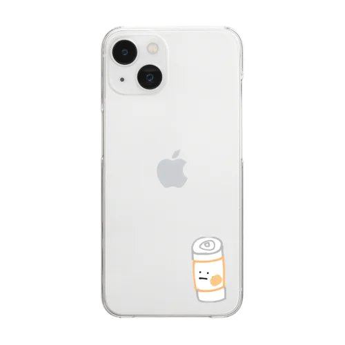 オレンジジュース(缶) Clear Smartphone Case
