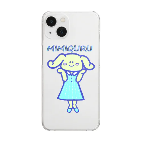 ミミキュル　MIMIQURU　かわいいね Clear Smartphone Case