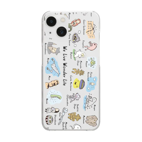 We Live Wonder Life Clear Smartphone Case