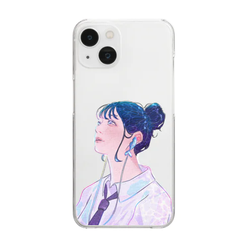 透き通る子 Clear Smartphone Case