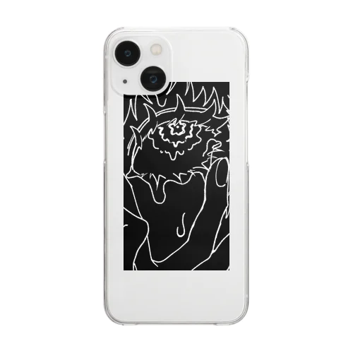 堕久留ちゃん Clear Smartphone Case