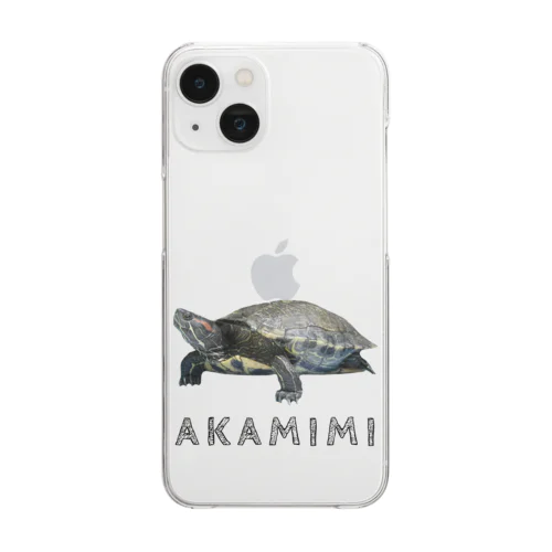 アカミミガメ  ほほえみフレンズ Clear Smartphone Case