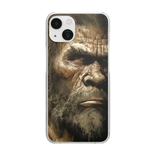 Human from 2million years ago Clear Smartphone Case