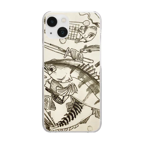 青春のおさかな Clear Smartphone Case