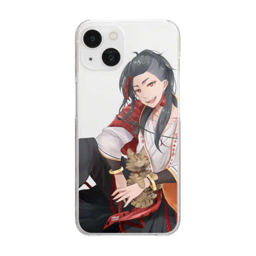 「伊賀守龍之助」リアル01クリアスマホケース Clear Smartphone Case