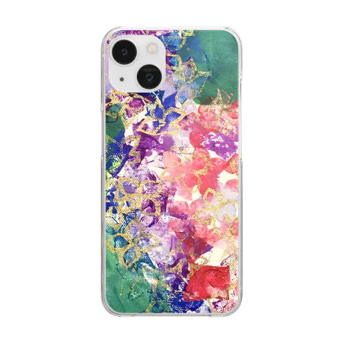 紫陽花のグッズ Clear Smartphone Case