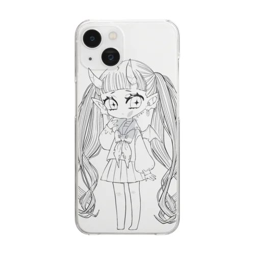 失恋ちゃん（線） Clear Smartphone Case