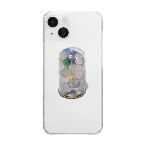 天然石ガラスドーム Clear Smartphone Case