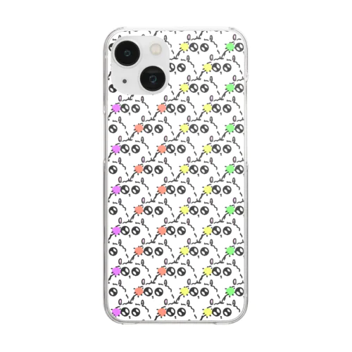 ｲｨｨｨﾝ星人@カラフル Clear Smartphone Case