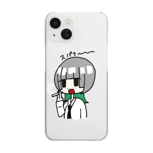 ヤニカス社不ちゃん Clear Smartphone Case