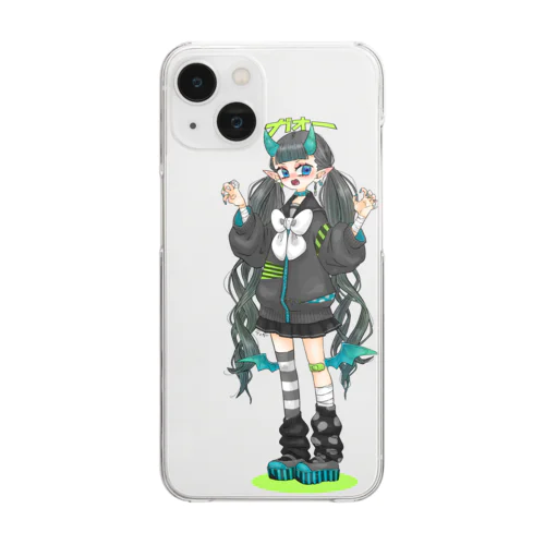 あおいろちゃん Clear Smartphone Case