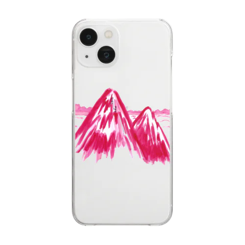 summer dream mountain Clear Smartphone Case