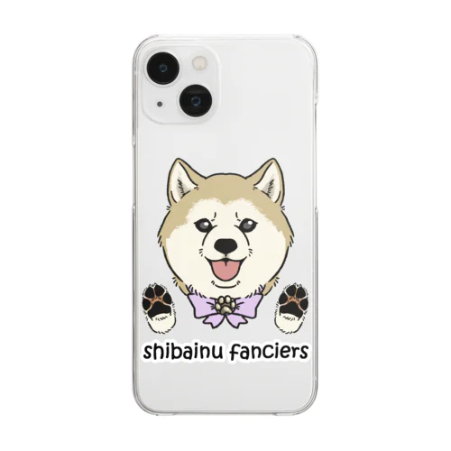 shiba-inu fanciers(シニア柴) クリアスマホケース