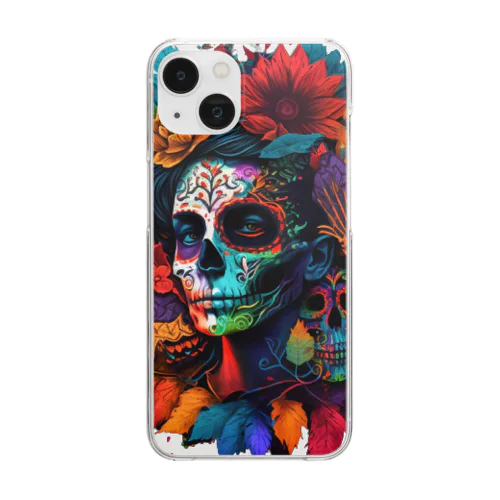 Day of the Dead Clear Smartphone Case