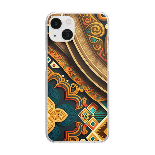 Ethnic patterns Clear Smartphone Case