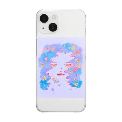 昼下がりに夜の女神 Clear Smartphone Case