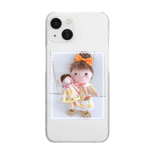 おひさまちゃんお人形と一緒 Clear Smartphone Case