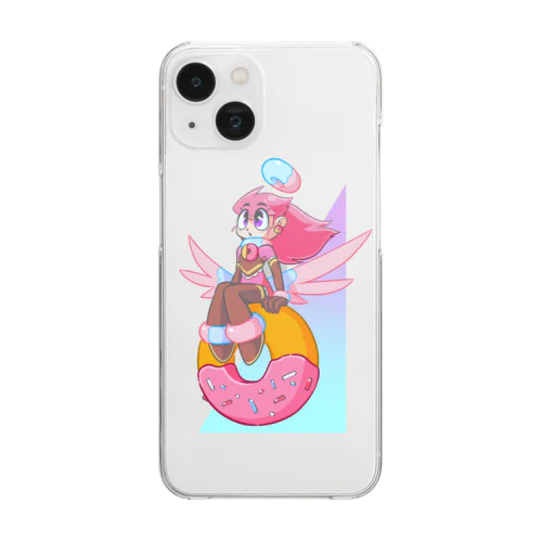 マジカルお嬢&FlyingDonuts Clear Smartphone Case