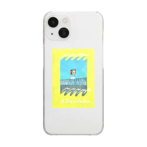 A Dog in the Air Clear Smartphone Case