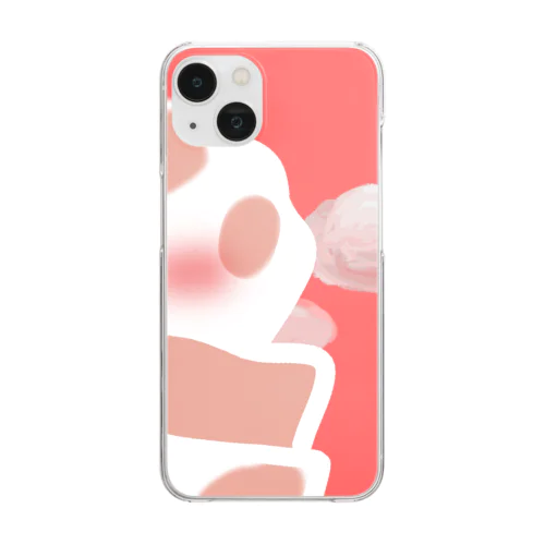 パンダと女子 Clear Smartphone Case