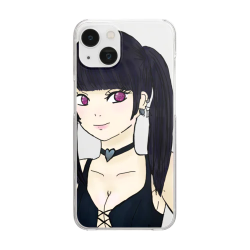 サキュバスちゃん Clear Smartphone Case