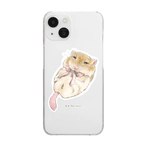 マカロニマウス Clear Smartphone Case