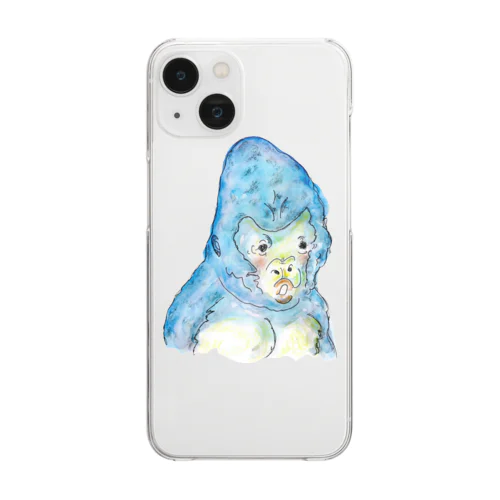 ゴリラさん Clear Smartphone Case