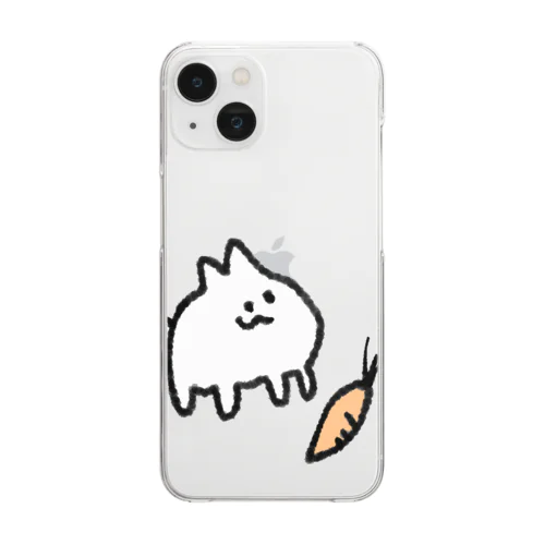 ウサギとニンジン Clear Smartphone Case