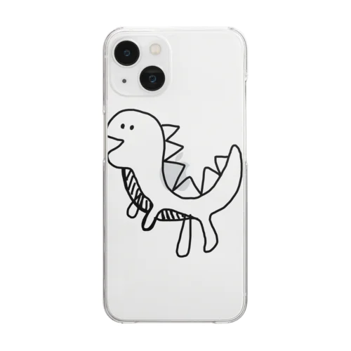 つまさき立ちてぃらのくん Clear Smartphone Case