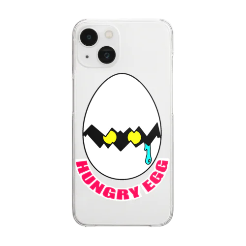 『HUNGRY  EGG』 クリアスマホケース