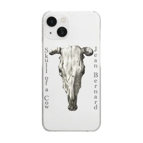 牛の頭蓋骨　ジーン・バーナード　Jean Bernard / Skull of a Cow Clear Smartphone Case