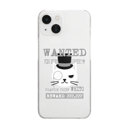 WANTED～怪盗ホワイト編～ Clear Smartphone Case